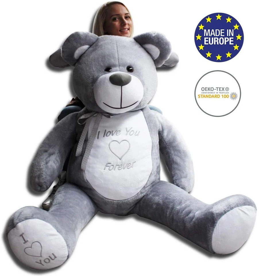 ODOLPLÜSCH Plüsch Teddybär 170 CM BIG XXL Riesen bär Kuscheltier Stofftier Geschenke idee