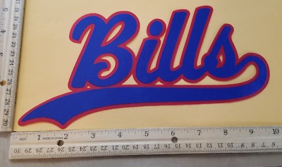 HUGE BUFFALO BILLS IRON-ON PATCH - 5'' x 10''