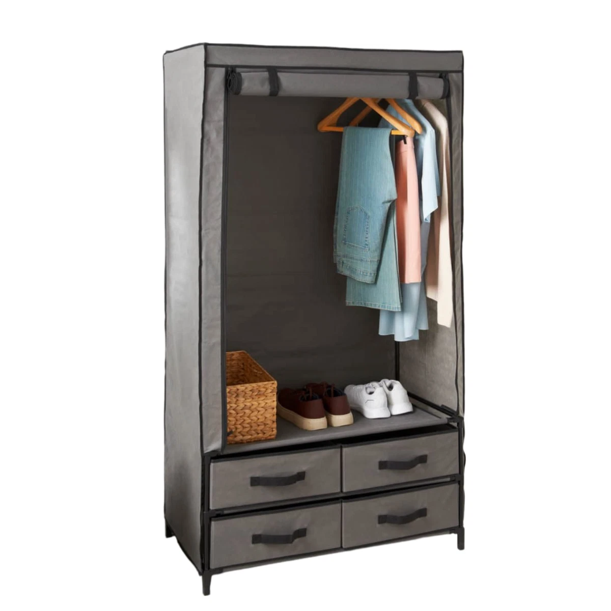 Spaceways deluxe large canvas wardrobe deals