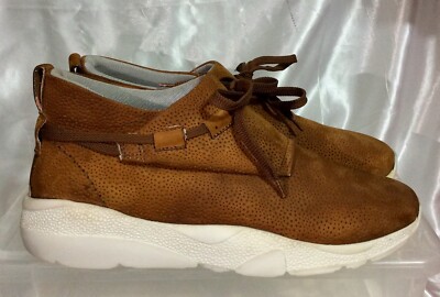 Casbia Italian Leather Mens Shoes Brown Suede Size 43 Contemporary Ultra Luxury CASBIA Italy Brown Nubuck Leather Sneakers Men main image 2