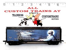 HO SCALE CUSTOM LETTERED THE LORDS PRAYER.. AMEN... REEFER PG 13 AVAIL IN O