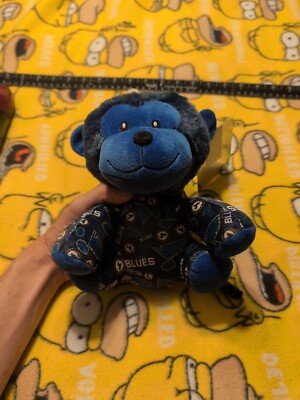 ST Louis Blues Forever Collectibles 8'' Plush Monkey Blue NWT