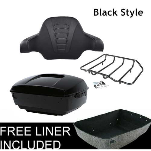 Kng Trunk Backrest Mount Rack Fts For Harley Tourng Road Street
