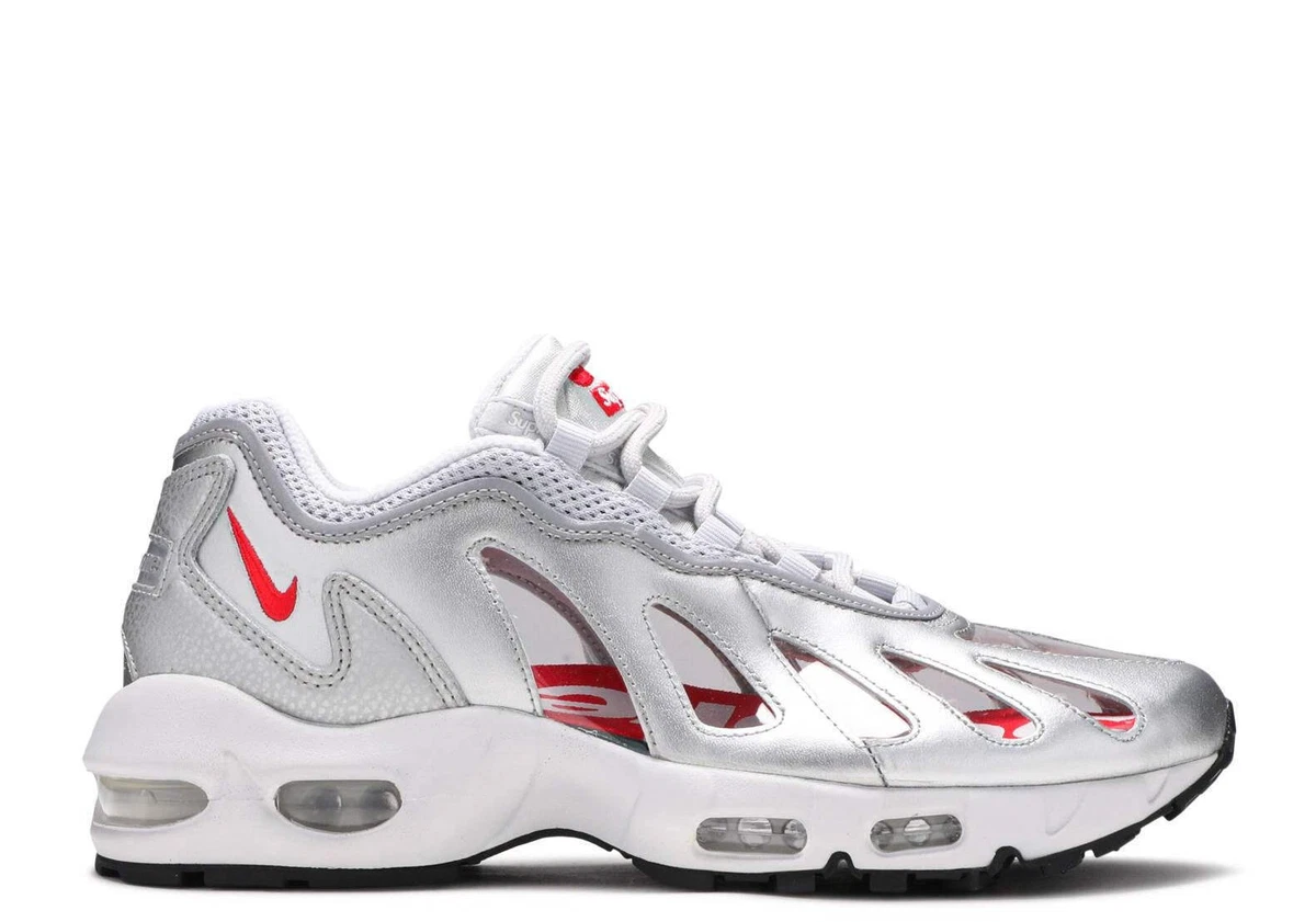 Supreme x Nike Air Max 96 Metallic Silver for Sale | Authenticity