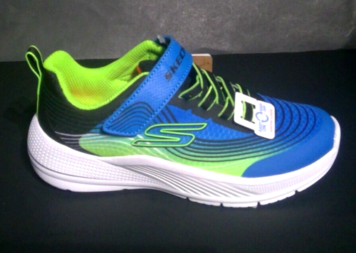 Boy's Size 12,13,1,2Y Sneakers SKECHERS Slip On SN 403926L BLLM Kids Shoes - Picture 2 of 9
