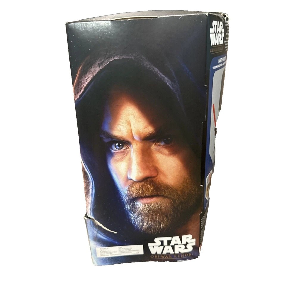 Manipulador de voz Star Wars Obi Wan Kenobi Darth Vader 11" ¡NUEVO EN CAJA! ¡Sable iluminado!! Foto 4 de 4