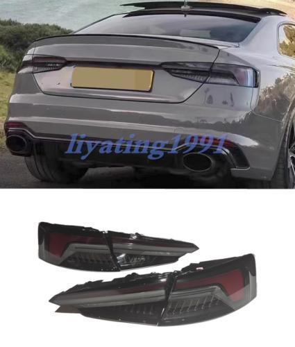 LED Smoked Tail Lights For Audi A5 S5 RS5 2019-2023 Sequential