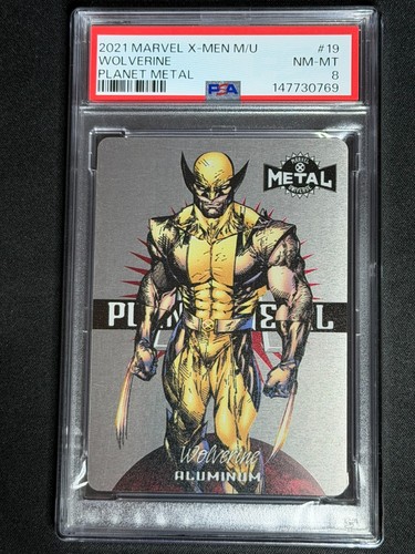 2021 Marvel X-Men Metal Universe Planet Metal Wolverine #19 PSA Graded Card SP