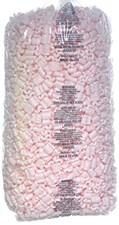 1 Bubblefast 3.5 cu. ft. Pink Anti-Static Packing Peanuts Popcorn made from