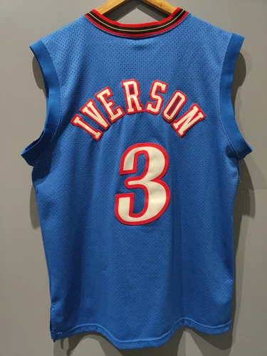 Rare Vintage ALLEN IVERSON Philadelphia 76ers Nike Swingman NBA Jersey Size L - Picture 2 of 9