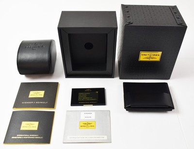 Breitling Avenger II Seawolf Watch BOX ONLY w Chrono Cert & Card - CD108