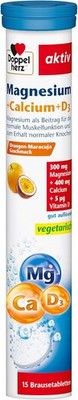 Doppelherz Magnesium + Calcium + D3 - 15 Brausetabletten