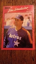 1990 Donruss Jim Deshaies #187 Houston Astros MLB Baseball Trading Card