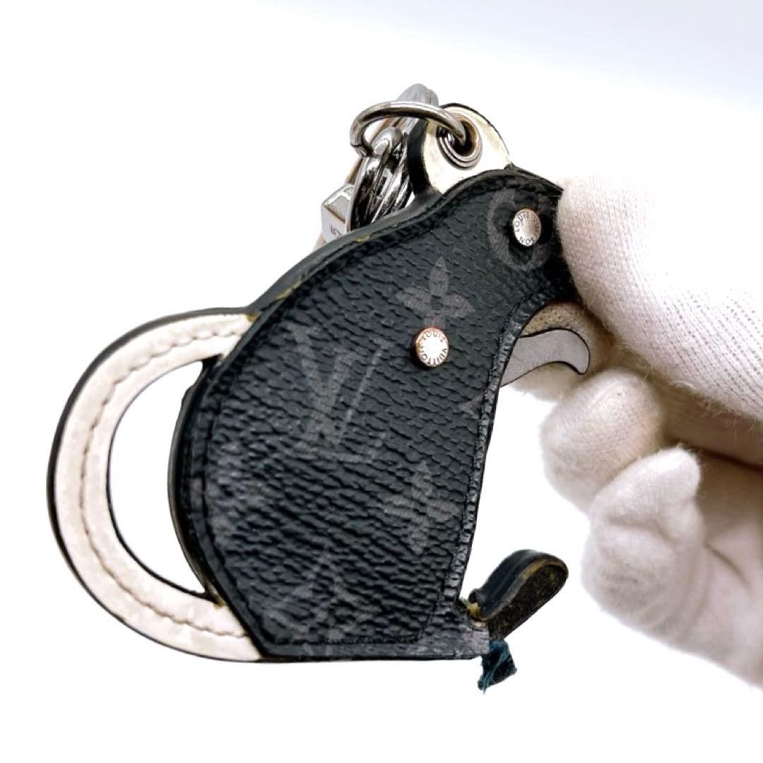 LOUIS VUITTON M68835 Eclipse Porte Cles LV Rat Key Bag Charm USED JP thumbnail 2