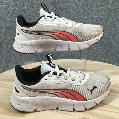 Puma Shoes Mens 5 FlexFocus Lite Athletic Lace Up Sneakers 312326-01 White Mesh