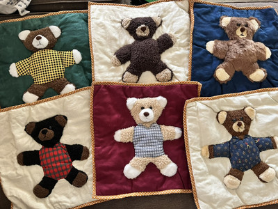 3D Teddy Bear Pillow Case Shams Ralph Lauren? 100% Cotton Nursery Decor,15x15