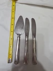 Lot Of 3 Gorham Greenbriar Sterling Handle . 2 Dessert Knives And Pie Server