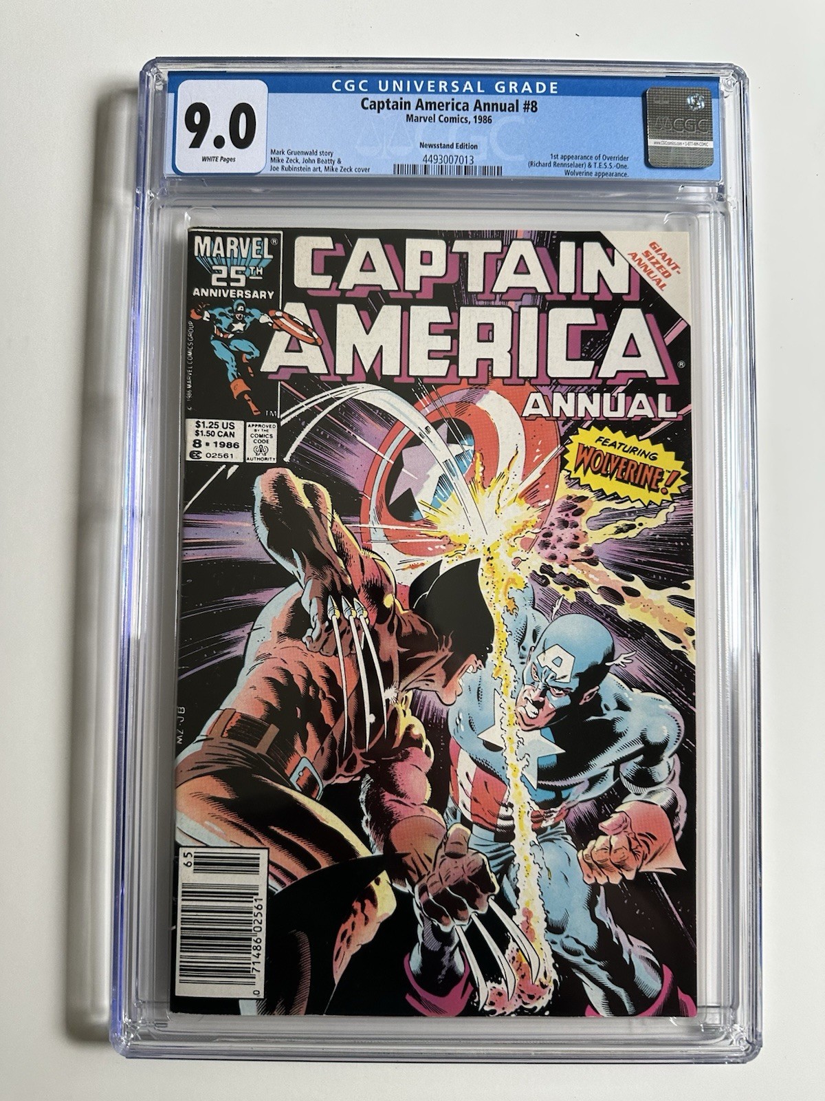 Captain America Annual #8 (Newsstand Edition) Value - GoCollect