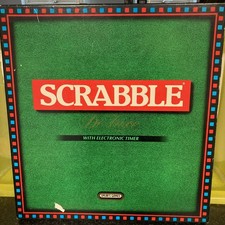 Spears Scrabble Deluxe Board Game with Electronic Timer
