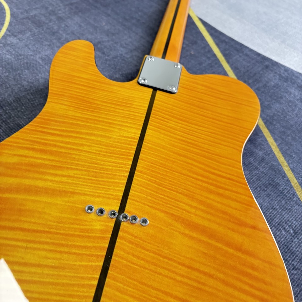 Custom H.S.Anderson Mad Cat Amber Electric Guitar Fixed Bridge Flame ...