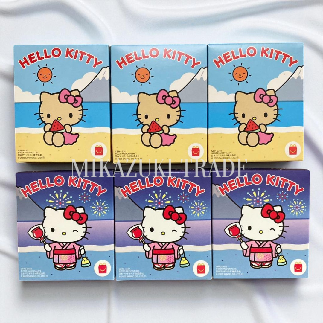 Hello Kitty Happy Meal 2025 Full Set of 6 Wave 1 & 2 McDonald's