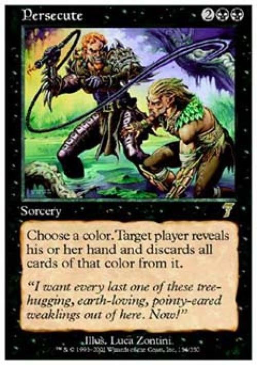 Persecute - Medium Play MTG 7th Edition