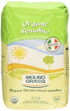 Harina de sémola italiana orgánica MOLINO GRASSI, 35,2 OZ onzas (paquete de 1)