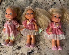 VTG 1980s Cherry Merry Muffin Cupcake Dolls Lot of 3 Toy Girl Assorted Series