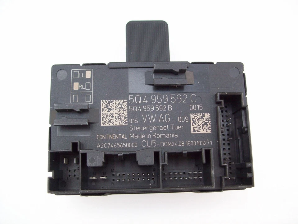 VW Golf Door Locking Control Unit Front 5Q4959592CZ00 2013-2017 - Image 2 of 4