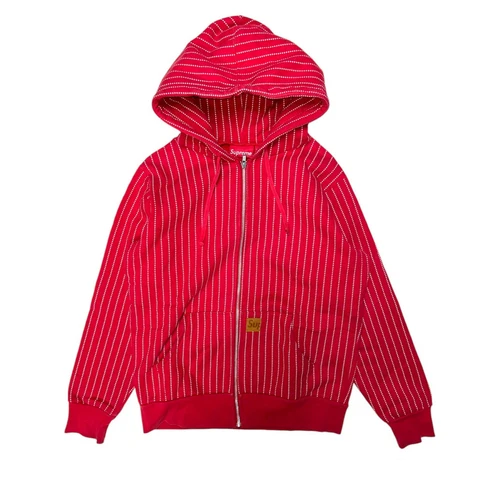Sweat à capuche zippé Supreme FW10 Stars Pin Stripe