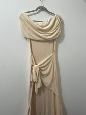 New Shein Cream Elegant Evening Gown, Size Large, w Tags. £20.00