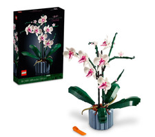 LEGO Botanicals Orchid - Artificial, Fake Indoor Flowers Building Set for Home