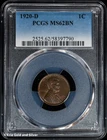 1920-D 1C Lincoln Wheat Cent PCGS MS 62 BN