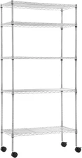 14"X30"X60" Storage Shelves Heavy Duty Shelving 5 Tier Layer Wire Shelving Unit