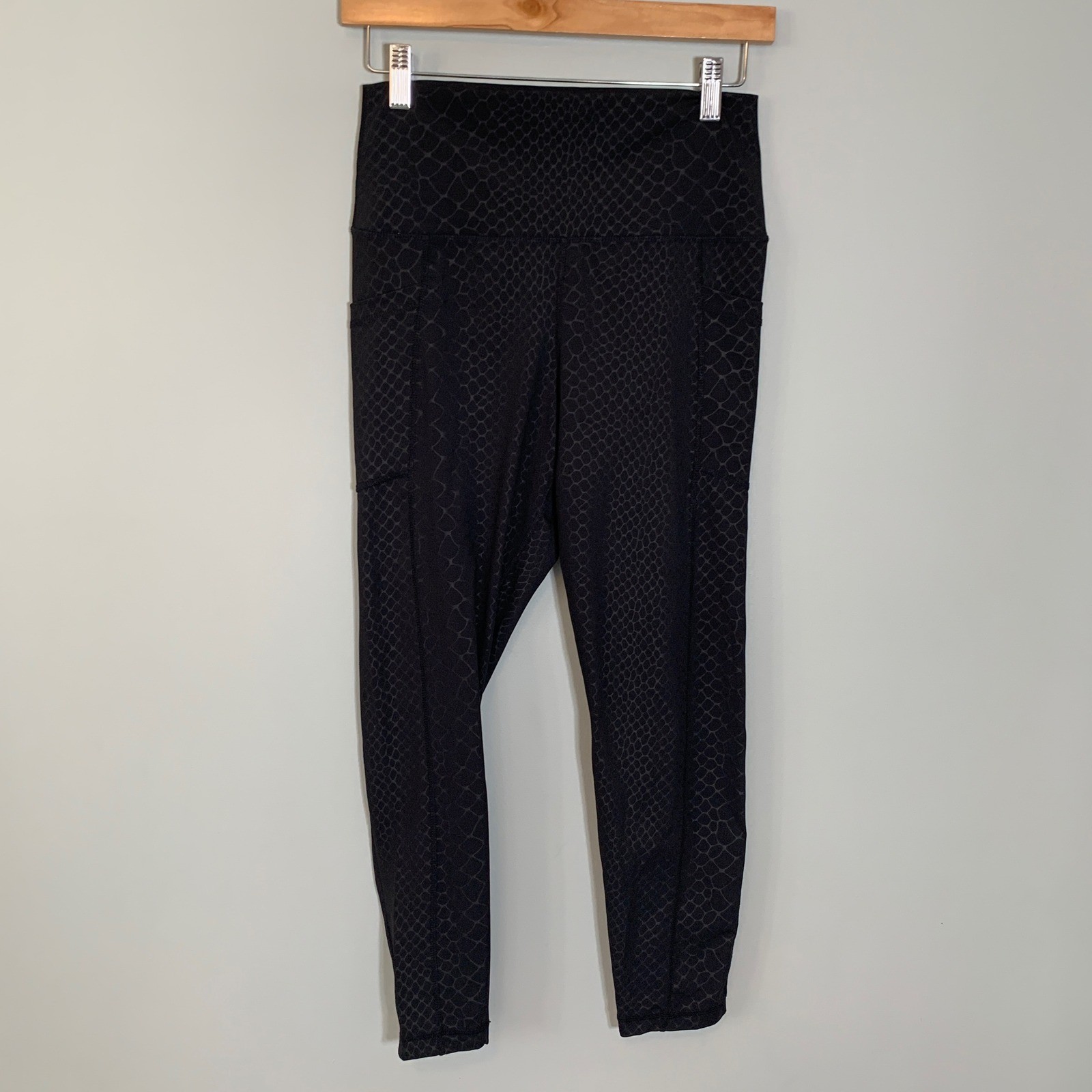 90 Degree by Reflex Black Python Embossed High Wa… - image 1