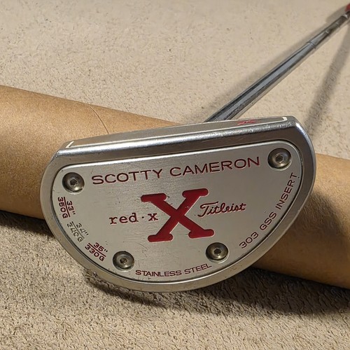 Scotty Cameron Titleist Red X 2 340g 34in Center Shaft RH Putter