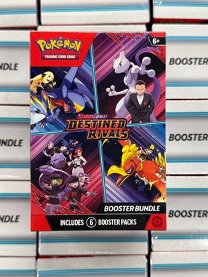 Pokemon x1 Destined Rivals (SV10) Booster Bundle Box Factory Sealed! 6 Packs!
