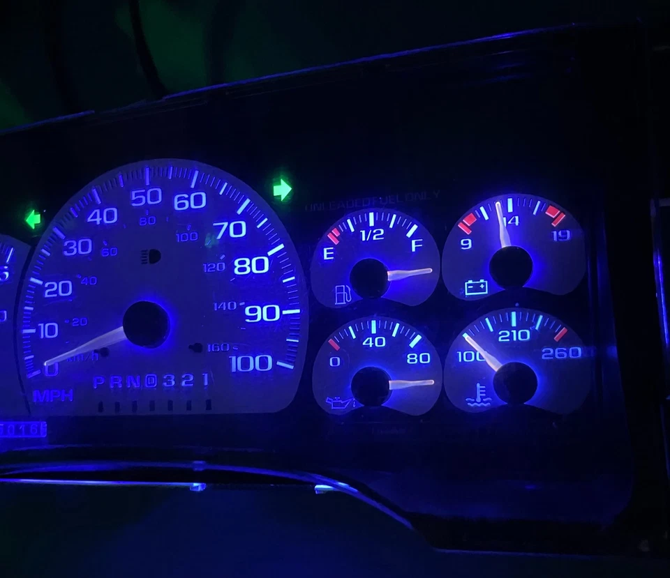 Cuadro de instrumentos Chevy Silverado 1995-1998 OBS menos de 300 k pieza de repuesto Foto 3 de 4