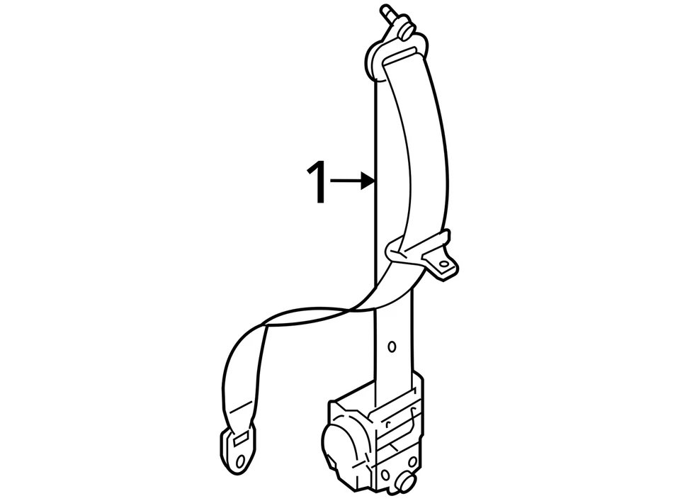Cinturón de seguridad delantero cubo asiento pasajero retractor se adapta a 10-12 MAZDA CX-7 1626534 Foto 4 de 4