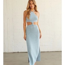 Robertson Rodeo blue sweater Dress L