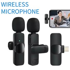 Sans fil Lavalier Microphone Type-C Réduction du bruit pour Android iPhone