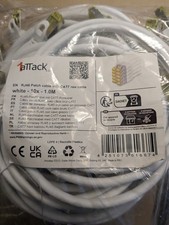Cat7 Patch Network Cable RJ45 Ethernet 10Pack All Are 3 FT Pure Copper White NEW