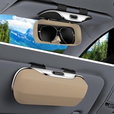Pakanana Car Visor Sunglass Holder Clip, Glasses Case Organizer for Vehicle