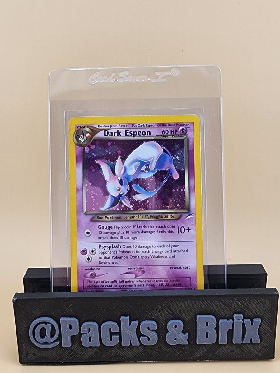 dark espeon pokemon card Neo Destiny Holo Japanese PSA 7 TBC Games Evolves from Eevee Type NM SWIRL HOLO! Dark Espeon