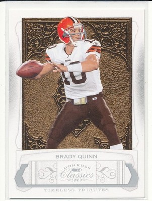 2009 Panini Classics Brady Quinn Timeless Tributes Silver /100
