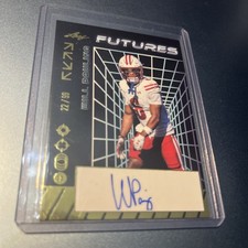 Will Pauling 2024 Leaf Futures Gold Auto RC Wisconsin Notre Dame 22/99 