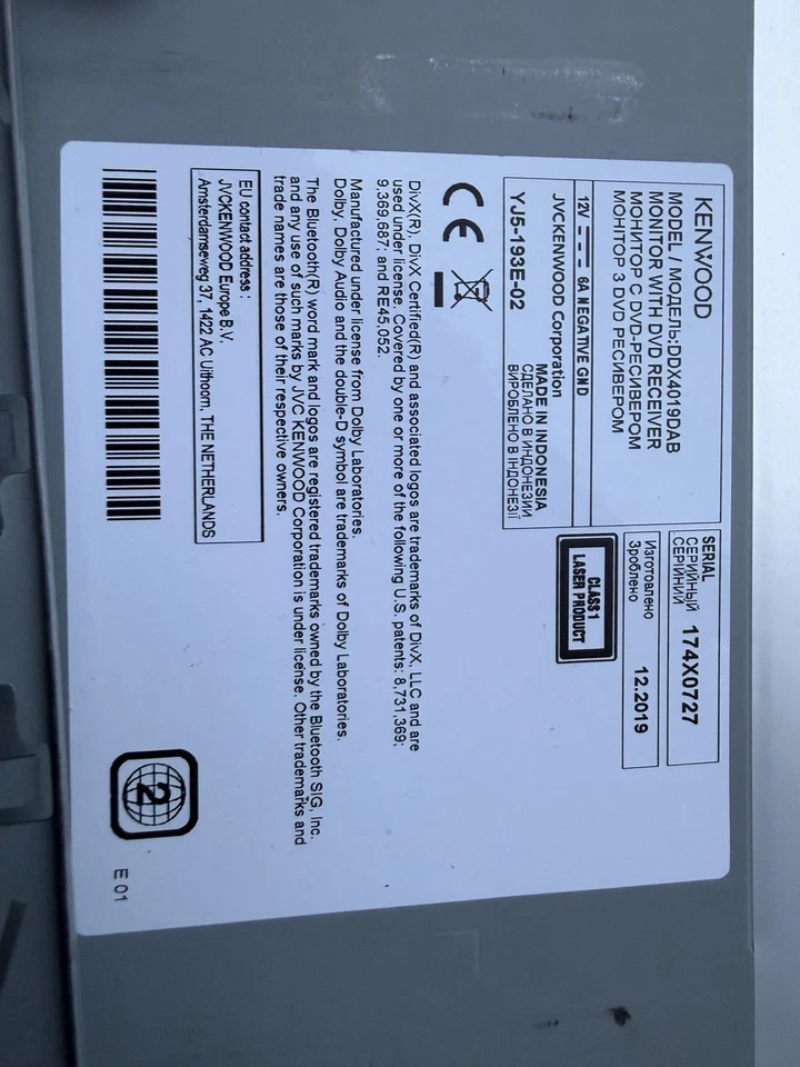 Kenwood DDX4019DAB Autoradio (Doppel-DIN, mit großem Touchscreen und DAB+ Tuner) - Bild 3 von 3