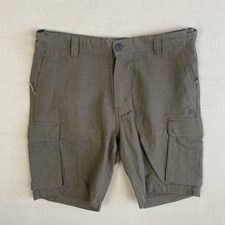 Craghoppers Nosibotanical Brown Cargo Shorts Mens W36 Linen Blend Hiking Travel