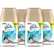 Glade Air Freshener Automatic Spray Refill Aqua Waves Scent 6.2 Oz. 4/Pack