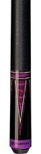 Players C-812 Pool Cue   Black Maple, Purple/White 4-Point Graphic, 18  21 oz